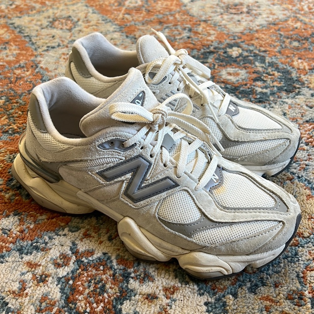 New Balance 9060 in Sea Salt/Concrete - Women’s 9/Men’s 7.5